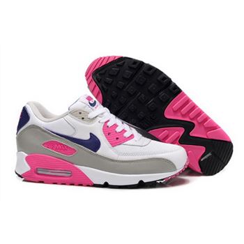 Nike Air Max 90 Womens Shoes New White Pink Grey Online Store